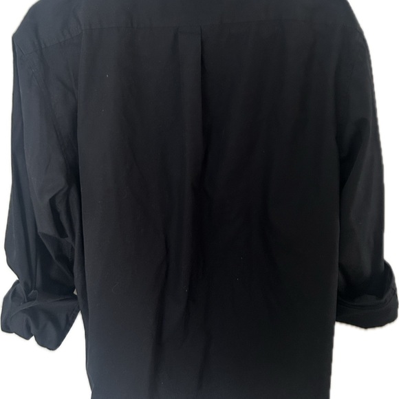 KMJ Quarantina Black Blouse with Ruffle Size XL - Picture 2 of 5